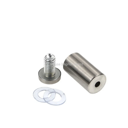 Sujetadores de Vidrio de 19mm, Soportes Acrílicos de Acero Inoxidable para Publicidad, Clavos y Tornillos de Fijación para Cartelera, 10 Uds.
