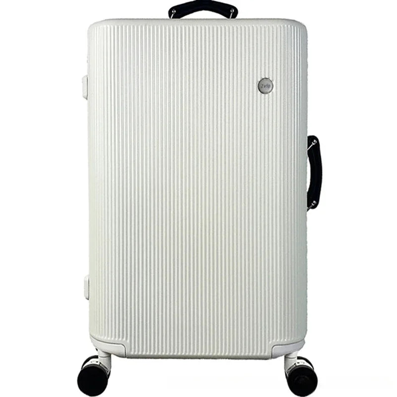 Maleta de Viaje con Marco de Aluminio y Gran Capacidad, con Cerradura de Contraseña, Ruedas Mudas, Diseño Fashion en ABS+PC, Ligera y Duradera