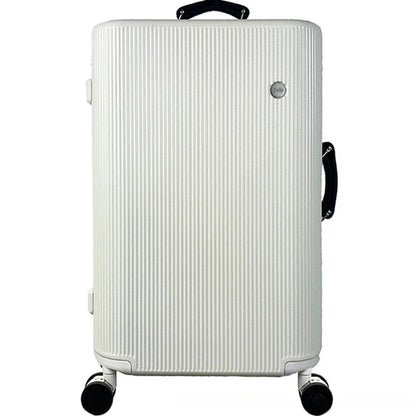 Maleta de Viaje con Marco de Aluminio y Gran Capacidad, con Cerradura de Contraseña, Ruedas Mudas, Diseño Fashion en ABS+PC, Ligera y Duradera