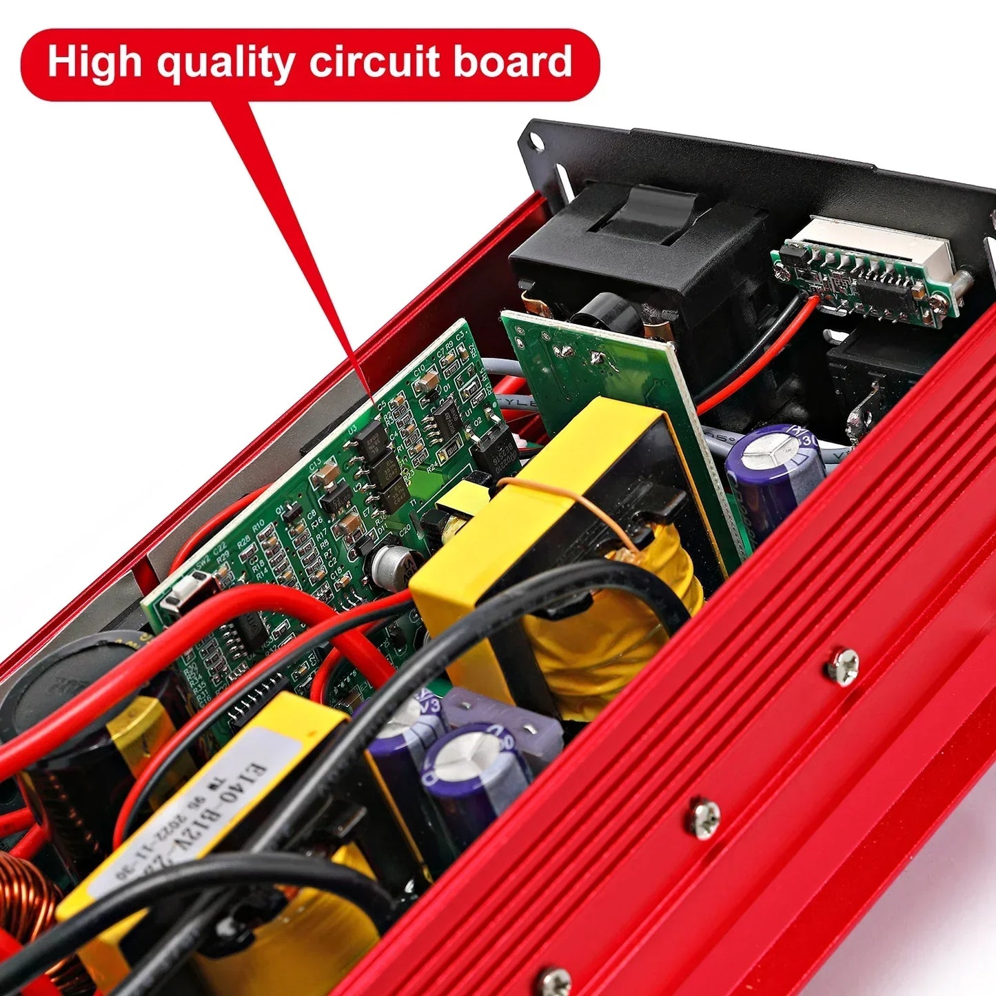 Inversor de Onda Sinusoidal Pura 12V a 110V/220V, Convertidor Portátil de Batería Solar, Potencia Pico de 1000W/2000W/2200W/3000W