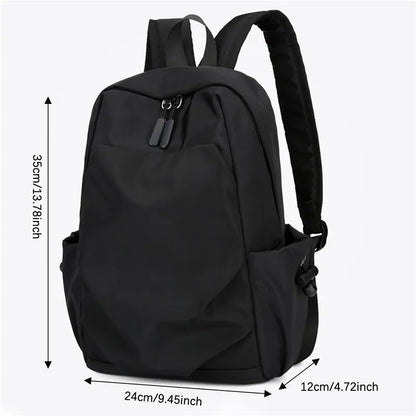 Men's Backpack Fashion Small Black Shoulder School Bag For Man 2024 Canvas Designer Waterproof Sports Travel Male Backpacks