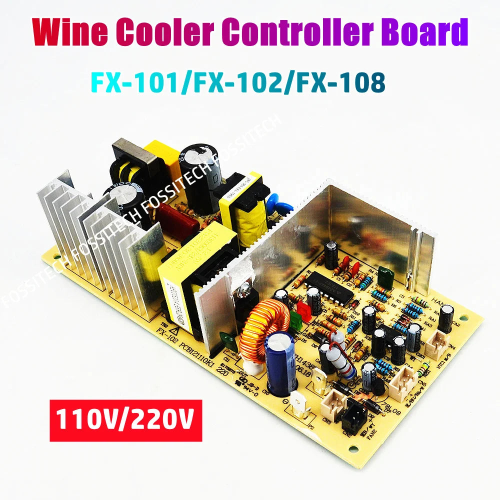 Placa de Control para Enfriador de Vino FX-101 FX-102 FX-108, Controlador de Armario de Vino