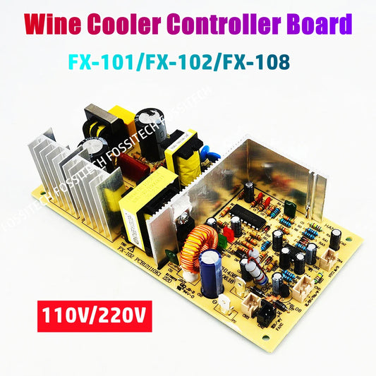 Placa de Control para Enfriador de Vino FX-101 FX-102 FX-108, Controlador de Armario de Vino