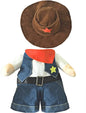 Disfraz de Halloween para Mascotas, Traje de Vaquero del Oeste con Sombrero, Ropa Divertida para Gatos y Perros Pequeños, Disfraz de Vaquero Adorable