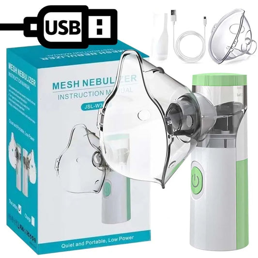 Nebulizador Médico Portátil Mini - Inhalador para Asma y Enfermedades Respiratorias, Terapia en Casa para Adultos y Niños