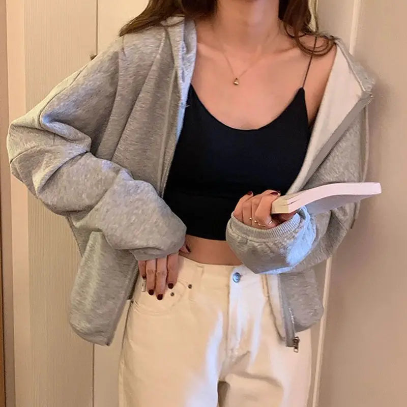 Top Corto Sexy para Mujer, Camiseta sin Mangas de Hombros Caídos con Bra Integrado, Ice Silk Camisole, Sutil y Fresco para Verano