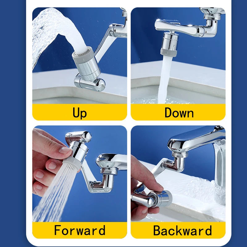 Extensor de Grifo Rotatorio 1080° | Cabezal Pulverizador Multifuncional para Cocina y Baño