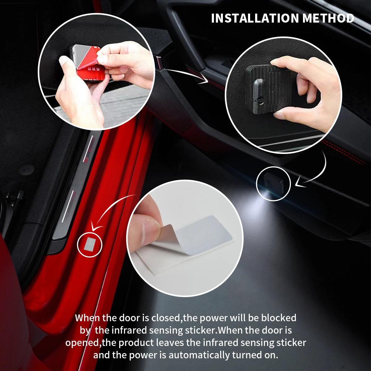 Luces de Bienvenida LED para Puertas de Coche con Proyección de Calavera (1-2 piezas) – Proyector Inalámbrico para Jeep, Wrangler, Ford, Dodge y Más