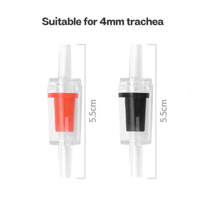 Válvula de Retención para Acuario, Accesorio de Bomba de Aire de Plástico, Válvula Antirretorno para Tubo de Aire de 4mm