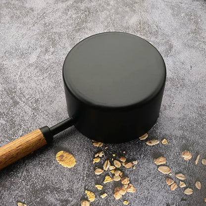 Tazas Medidoras de Acero Inoxidable con Mango de Madera (4/8 Piezas) - Herramientas de Cocina para Repostería y Medición Precisa