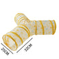 Sonajero para Gatos y Túnel de Papel Arrugado, Juguetes para Gatos Pequeños, Túnel Plegable de Poliester y Algodón, Tienda y Juguetes para Gatos, 21 Piezas