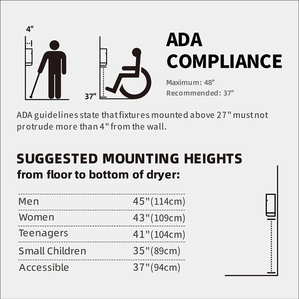 AIKE Secador de Manos Mini Portátil Automático - Secado Rápido en 10-15s para Baños y Hogares (Modelo AK2822)