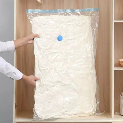 1/3/5PCS Bolsa de Vacío para Ropa con Bomba de Compresión | Bolsa Plástica Grande para Almacenaje | Contenedor de Viaje Espacioso y Protector