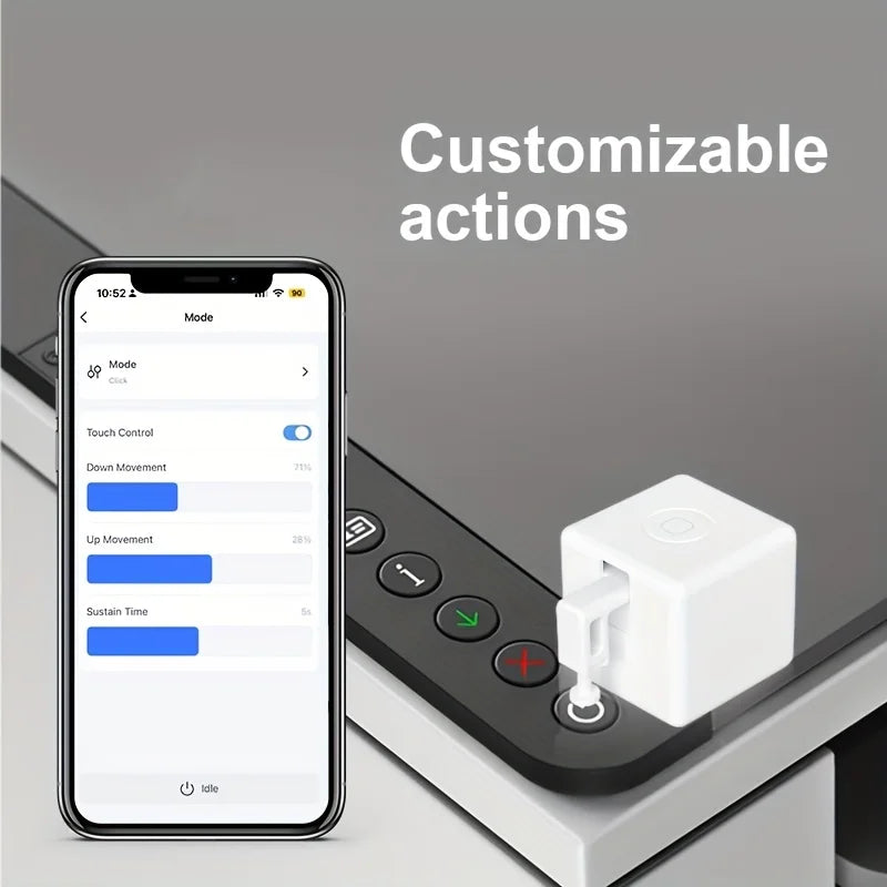 Interruptor Inteligente Fingerbot Plus con Control Táctil, Modo Zigbee Tuya, Control Remoto a Través de la Aplicación Smart Life, Compatible con Alexa, Google Home y Alice