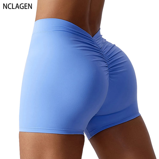 Pantalones Cortos de Yoga para Mujer, Mallas Cómodas de Cintura Alta, Realce de Glúteos, Gimnasio, Fitness, a Prueba de Sentadillas, Sensación Desnuda