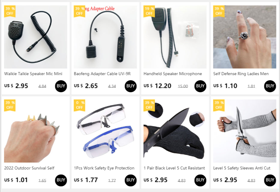 Anillo de Autodefensa de Supervivencia al Aire Libre para Hombres y Mujeres, Anillo Portátil de Autodefensa, Anillo Protector de Dedo para Arma, Senderismo y Camping, Joyería