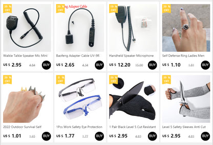 Anillo de Autodefensa de Supervivencia al Aire Libre para Hombres y Mujeres, Anillo Portátil de Autodefensa, Anillo Protector de Dedo para Arma, Senderismo y Camping, Joyería