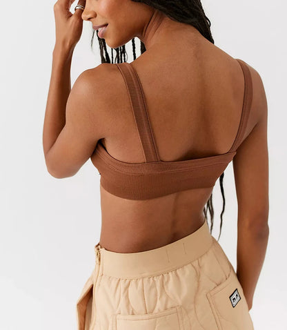 Top Corto de Tubo para Mujer en Algodón Tejido, Diseño Ajustado y Sin Mangas – Crop Top de Verano, Streetwear Casual