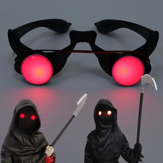 Gafas de Halloween con Ojos Rojos Brillantes - Accesorio de Cosplay Escalofriante