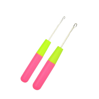 Gancho de Plástico para Tejer Rastas | Aguja para Tejer el Pelo | 0,57 cm / 0,38 cm