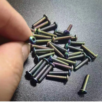 Tornillos de Titanio GR2 ISO7380 - 5-10 Pcs M3, M4, M5, M6 | Coloridos y Duraderos