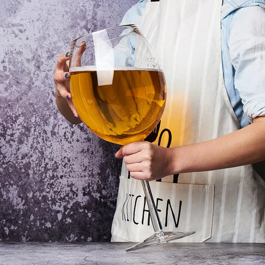 Vaso de Cerveza Grande de 3200ML - Parodia Creativa de Copas de Vino de Gran Capacidad, Vasos Altos Gigantes