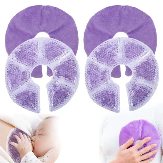 2 Piezas de Almohadillas Terapéuticas para Pechos | Almohadillas de Gel para Alivio de Dolor de Lactancia | Terapia Fría y Caliente | Reutilizables y Cómodas