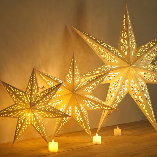 Colgante Estrella Hueca para Navidad – Decoración Navideña para el Hogar y Año Nuevo