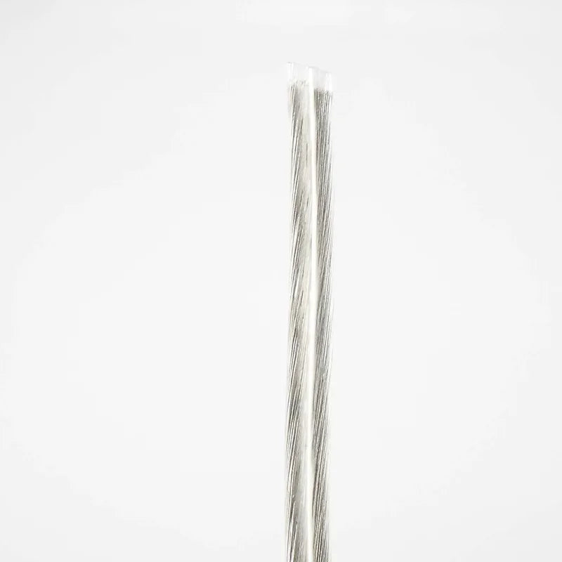 Cable de Cobre de 2 Núcleos Paralelo Transparente, Línea Plana de Alimentación CC para Tira de Luz LED, 1A-7A, 28-18AWG