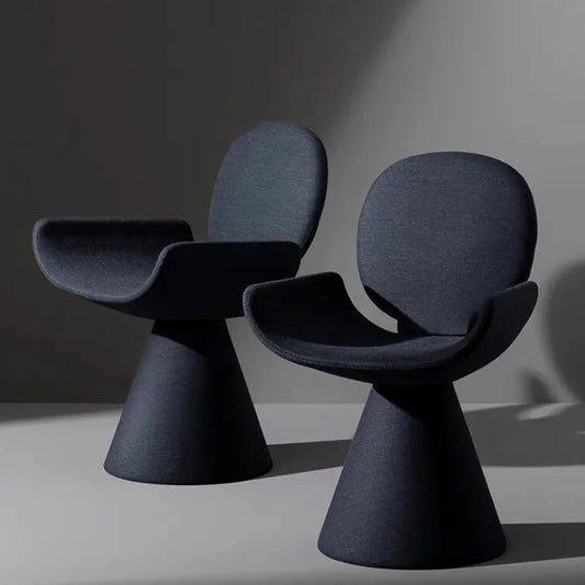 Silla de Comedor con Reposabrazos - Muebles Modernos de Lujo para Sala de Estar y Dormitorio, Diseño Único en Color Negro