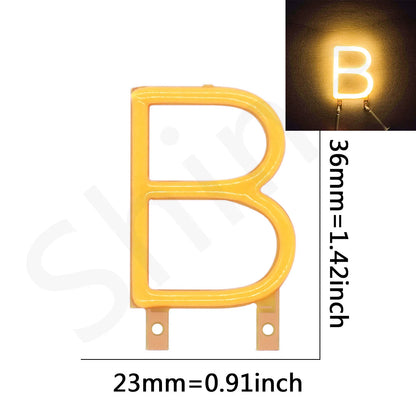 Filamento LED COB Edison con Letras| Filamento LED Flexible 3V 100mA | Diodo para Luces de Fiesta de Navidad | Accesorios DIY