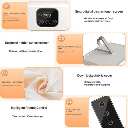 Secadora Multifuncional con Control Remoto - Secadora de Ropa Eléctrica para el Hogar con Armario, Temporizador y Calefactor de Aire