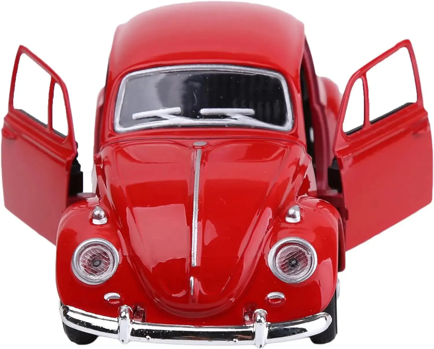 Coche de Juguete de Metal a Escala 1/36 con Retroceso y Apertura de Puertas, Color Rojo – Regalo Ideal para Niños y Coleccionistas