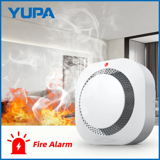 Detector de Humo Independiente YUPA | Sistema de Alarma de Incendio para Hogar y Oficina | Protección Contra Incendios a Batería