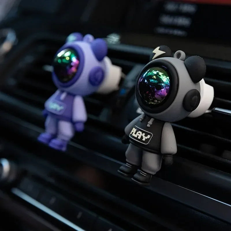 Clip Aromatizante para Aire Acondicionado de Auto - Decoración de Interior en Forma de Astronauta