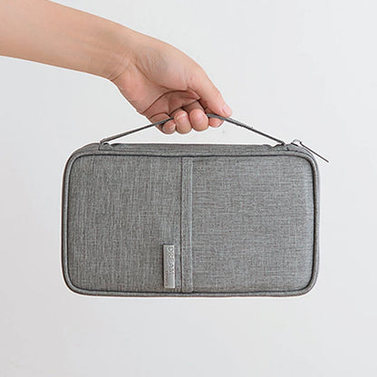 Cartera de viaje para pasaporte familiar, accesorios de viaje Unisex, estuche organizador de documentos impermeable, tarjetero de identificación