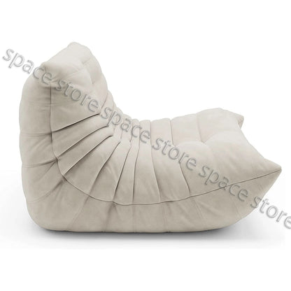 Silla Individual Caterpillar Lazy Couch de Terciopelo – Sofá para Sala de Estar y Balcón, Mobiliario Minimalista de Estilo Moderno