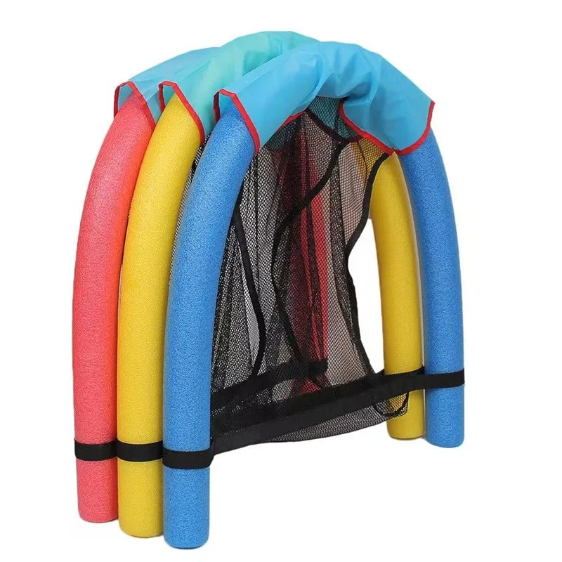 Juego de Barras de Natación con Red para Silla de Deportes Acuáticos - Flotante y Resistente