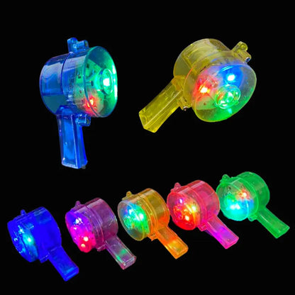 Silbatos luminosos LED (10/30 piezas) – Collar con luces intermitentes para fiestas, bodas y cumpleaños