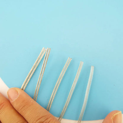 Cable de Cobre de 2 Núcleos Paralelo Transparente, Línea Plana de Alimentación CC para Tira de Luz LED, 1A-7A, 28-18AWG
