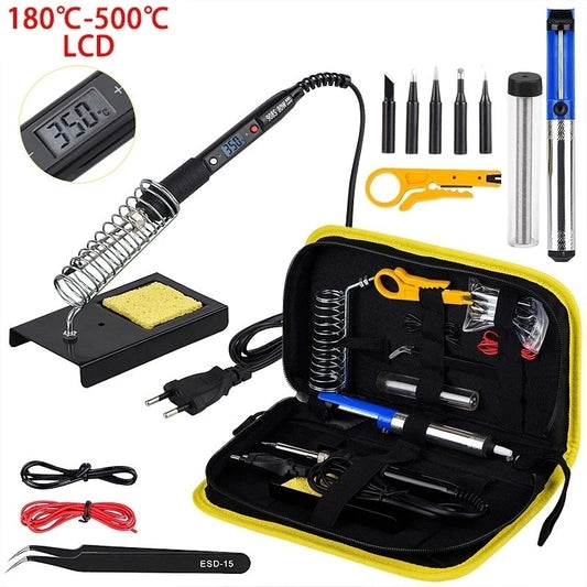 JCD Soldador Profesional de 80W con Pantalla Digital, Temperatura Ajustable, Herramientas de Soldadura para Soldadura 110V/220V