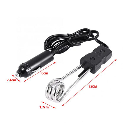 Calentador de Agua Inmerso Eléctrico Portátil 12V/24V | Calentador Instantáneo para Auto