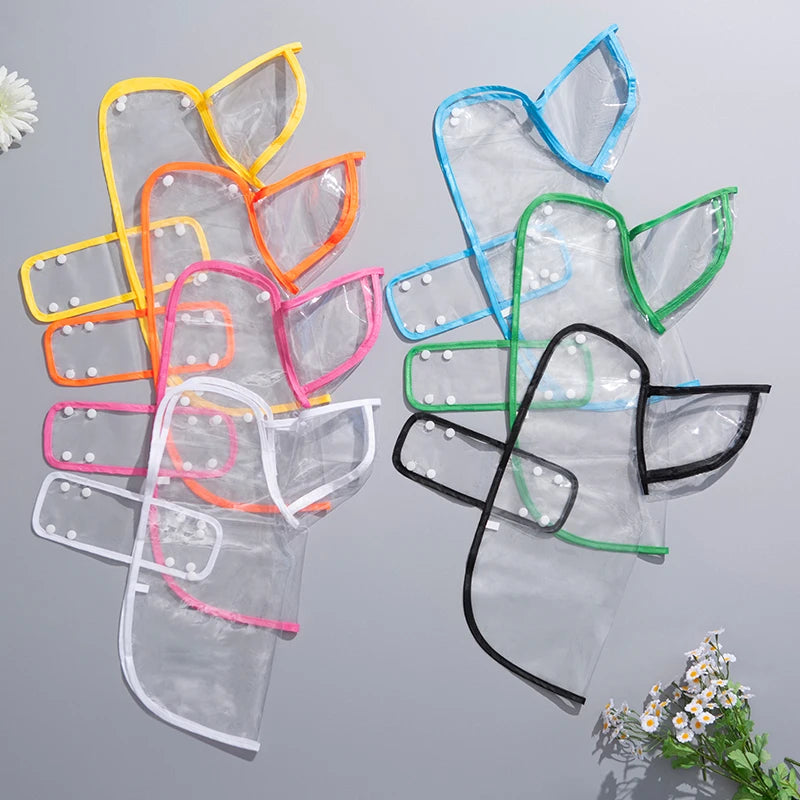 Chubasquero Impermeable para Mascotas, Chaqueta de Lluvia con Capucha para Perros Pequeños y Medianos, Poncho de Lluvia de Plástico Transparente para Cachorros