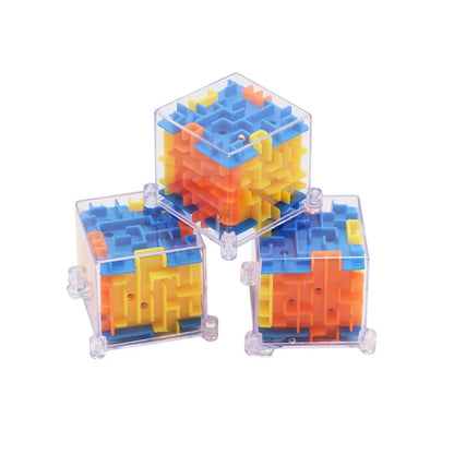 Juguete Educativo de Laberinto 3D Divertido, Mini Cubo Mágico Puzzle, Desafío de Juegos Mentales, Juguetes Educativos Tempranos para Niños, Alivia el Estrés