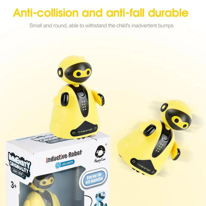 Robot de Inducción que Sigue Líneas – Juguete Educativo Interactivo para Niños | Robot Pingüino Eléctrico con Sensor Óptico