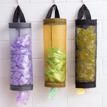 Soporte para Bolsas de Comestibles | Dispensador de Bolsas de Plástico de Montaje en Pared | Organizador Colgante para Cocina
