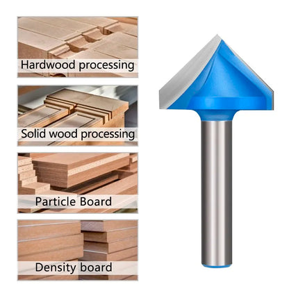 Fresa XCAN de 6mm para Router: Cortador de Ranuras en V de Carburo para Grabado en Madera