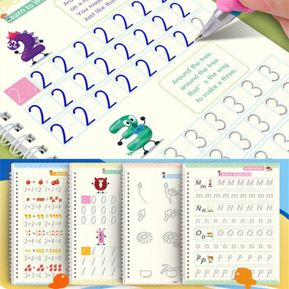 Cuaderno Mágico Reutilizable para Niños - Juguete Educativo Montessori de Escritura y Dibujo