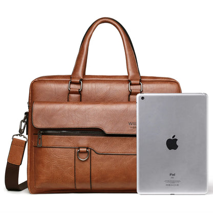 Maletín Ejecutivo para Hombre de 14 Pulgadas, Bolsa de Negocios con Estilo Profesional