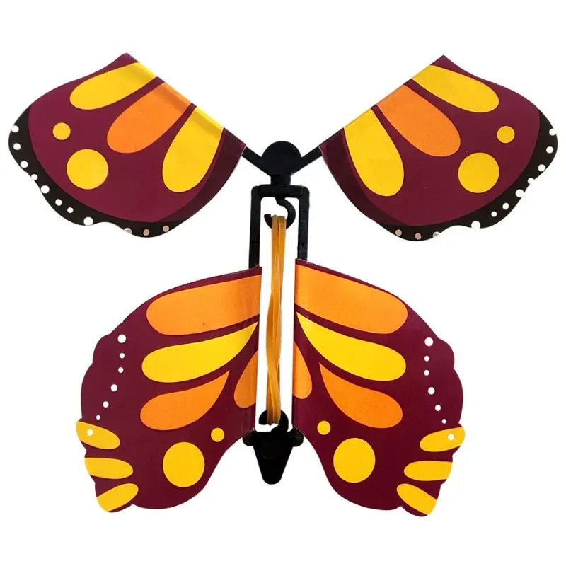 Juguete Mágico de Mariposas Voladoras - Libro de Marcapáginas con Sorprendente Regalo para Niños, Divertidos Props Mágicos Impulsados por Banda de Goma